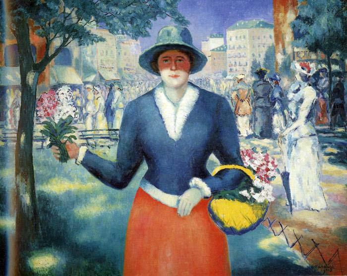 Kazimir Malevich Flower Girl, China oil painting art